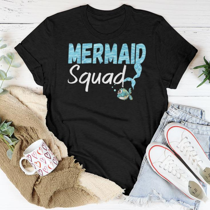 Mermaid Squad Birthday Squad For Party Mom Mama Girls Women T-shirt Unique Gifts