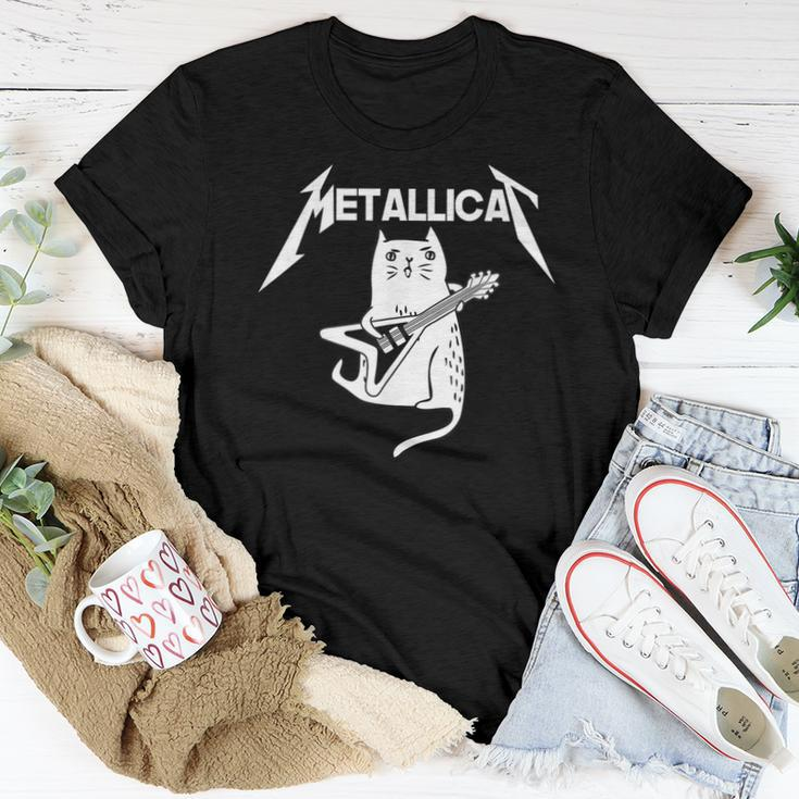 Mettalicat Rock Band Guitar Christmas Women T-shirt Unique Gifts