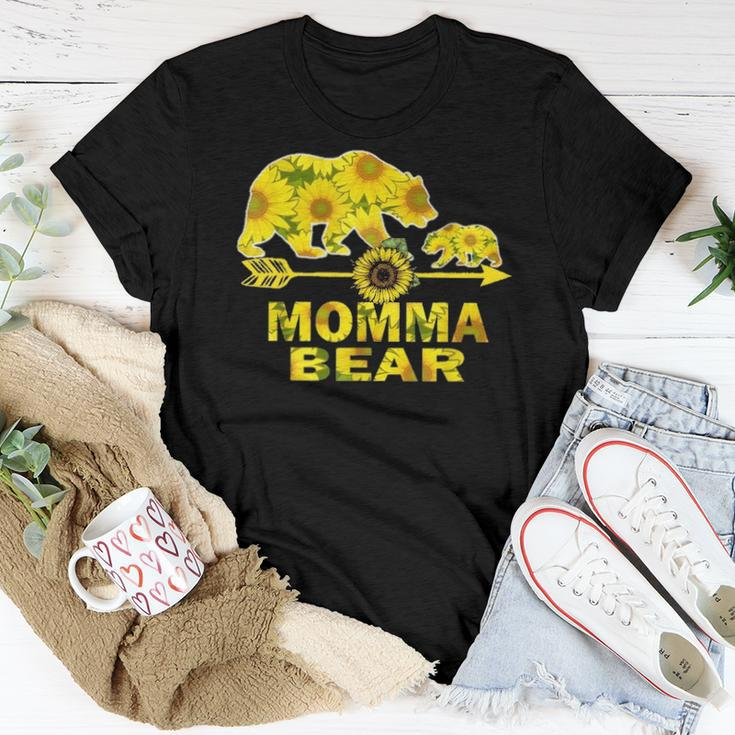 Momma Bear Sunflower Funny Mother Father Gift Women T-shirt Funny Gifts
