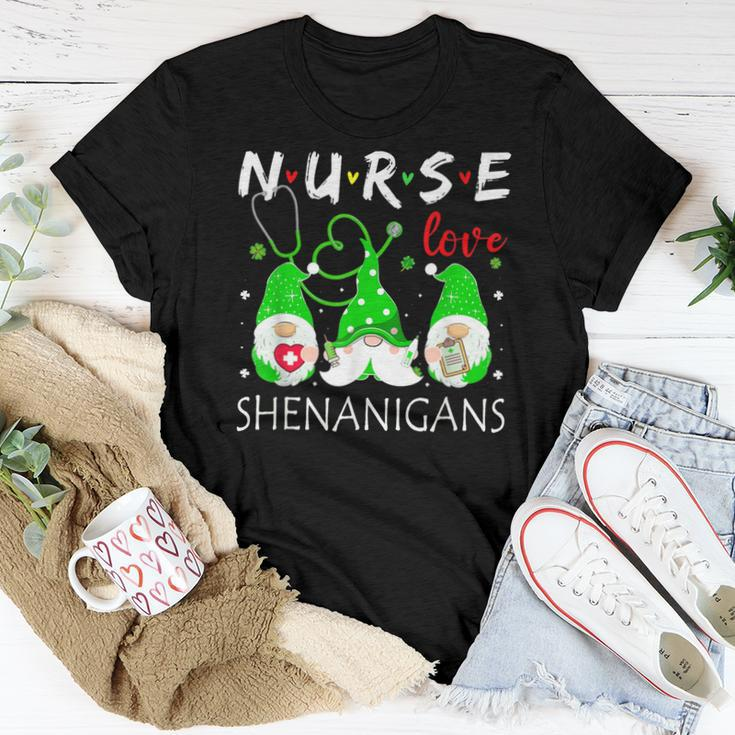 Nurses Love Shenanigans Funny Gnomes Nurse St Patricks Day V10 Women T-shirt Funny Gifts