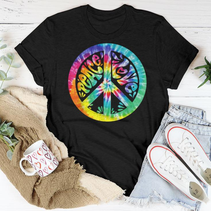 Peace Sign Love Tie Dye 60S 70S Hippie Costume Girls Women Women T-shirt Unique Gifts