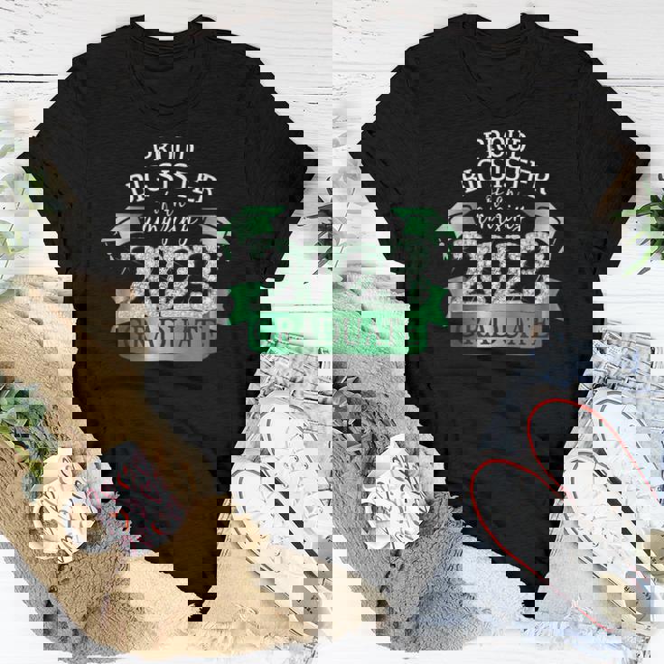 Proud Big Sister I 2023 Graduate Black Green Outfit Women T-shirt Unique Gifts