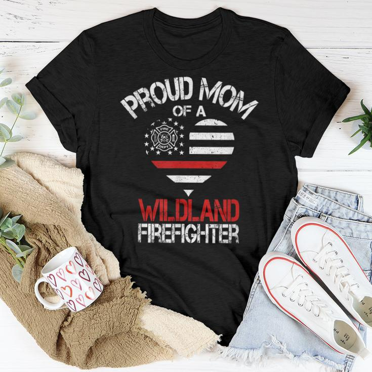 Proud Mom Of A Wildland Firefighter | Fireman Mothers Day Women T-shirt Funny Gifts