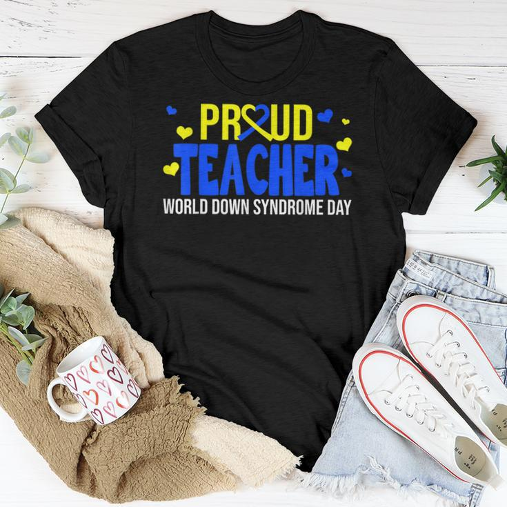 Proud Teacher World Down Syndrome Awareness Day Women T-shirt Unique Gifts