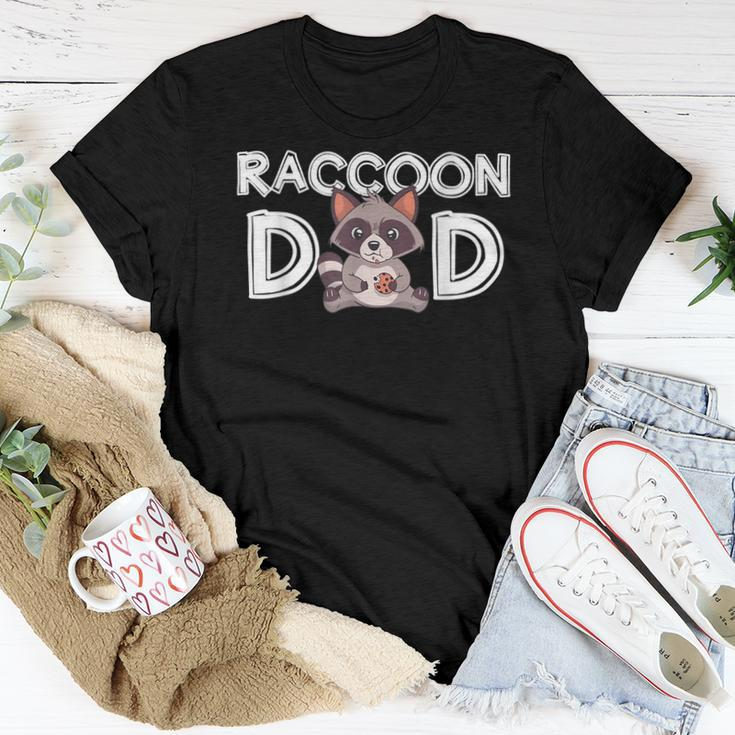 Raccoon Dad Trash Panda Daddy Fathers Day Raccoon Women T-shirt Unique Gifts