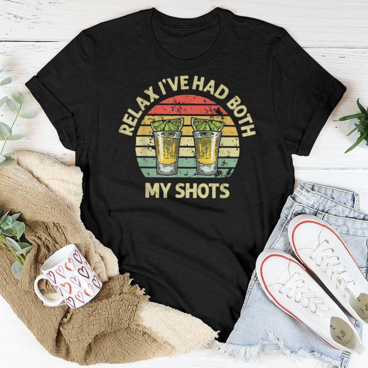 Relax Ive Had Both My Shots Drinking Two Shots Women T-shirt Unique Gifts