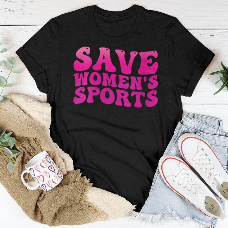 Womens Save Womens Sports Act Protectwomenssports Support Groovy Women T-shirt Unique Gifts