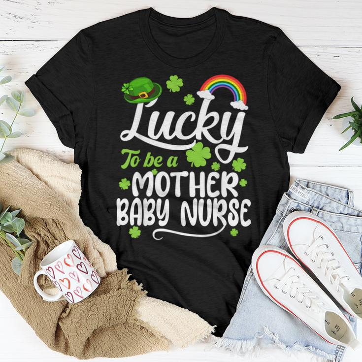 Shamrocks Lucky To Be A Mother Baby Nurse St Patricks Day Women T-shirt Personalized Gifts