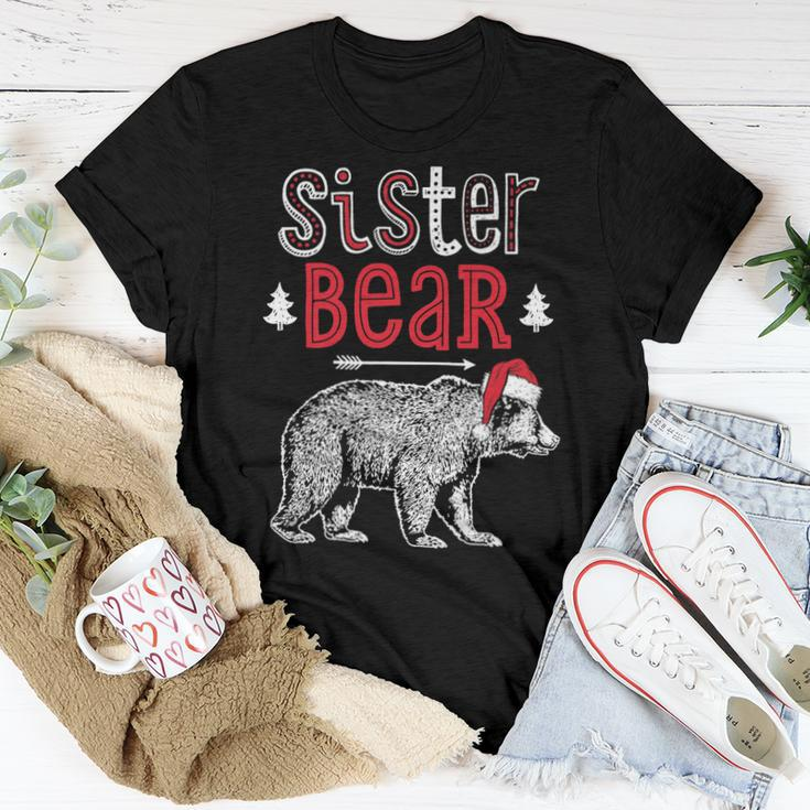 Sister Bear Christmas SantaFamily Matching Pajamas Women T-shirt Unique Gifts