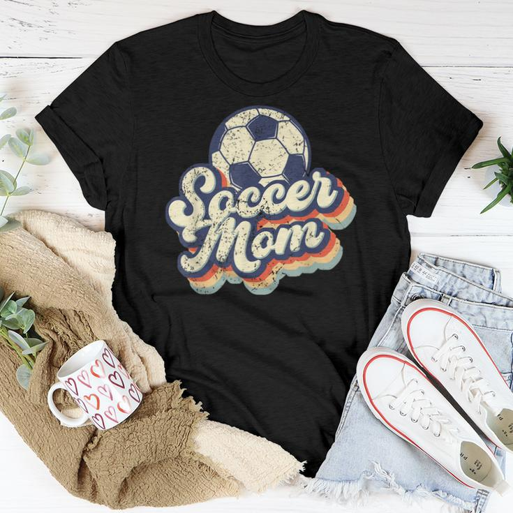 Soccer Mom Soccer Ball Retro Vintage Mom Life Women T-shirt Unique Gifts