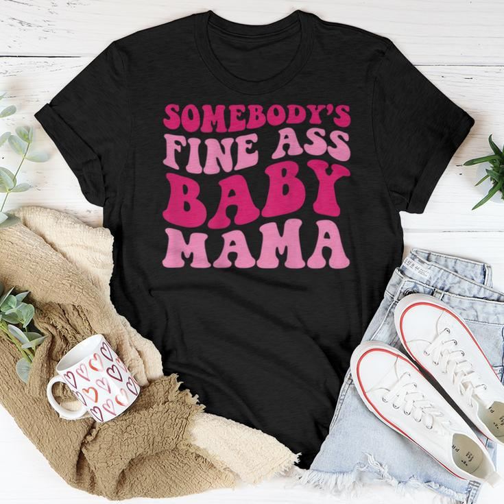 Somebodys Fine Ass Baby Mama Mom Saying Cute Mom Women T-shirt Unique Gifts