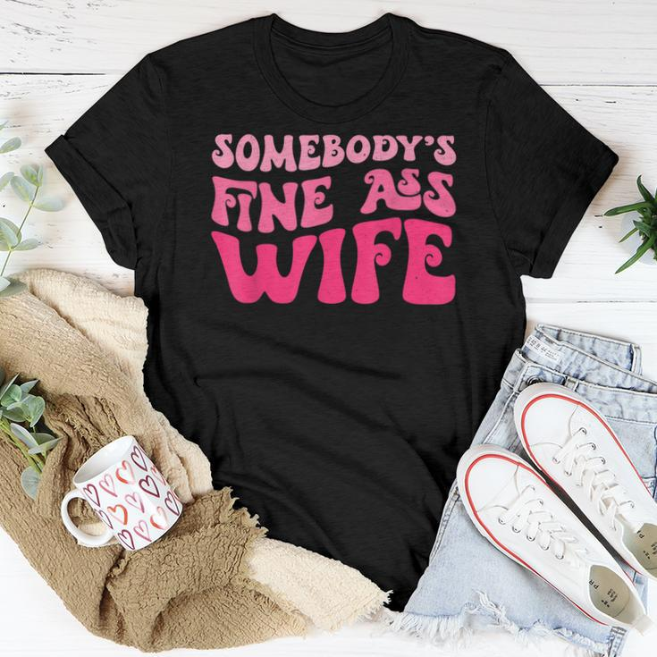 Somebodys Fine Ass Wife Funny Mom Saying Cute Mom Women T-shirt Funny Gifts