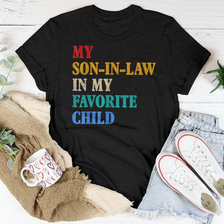 My Son In Law Is My Favorite Child Mothers Fathers Day Women T-shirt Unique Gifts