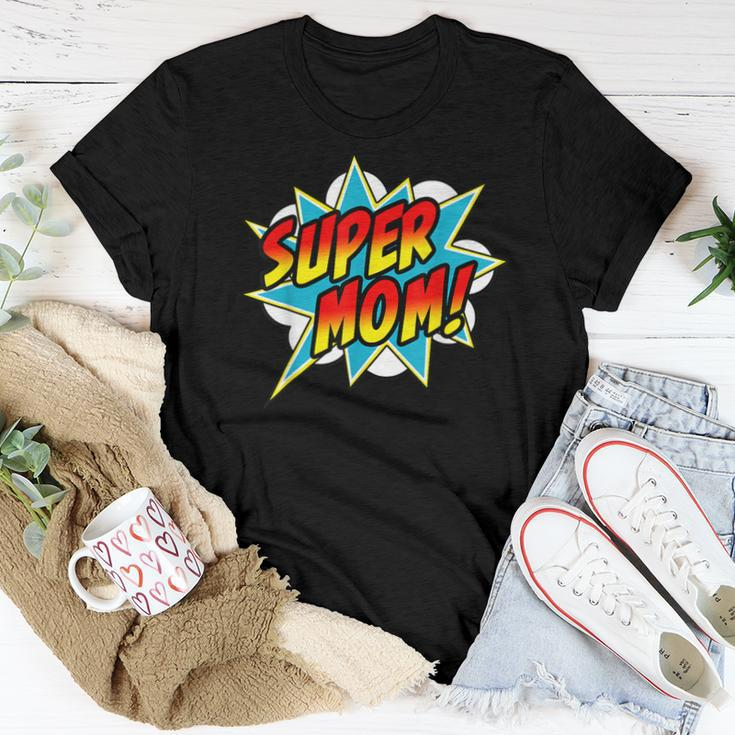 Super Mom Comic Book Superhero Women T-shirt Unique Gifts