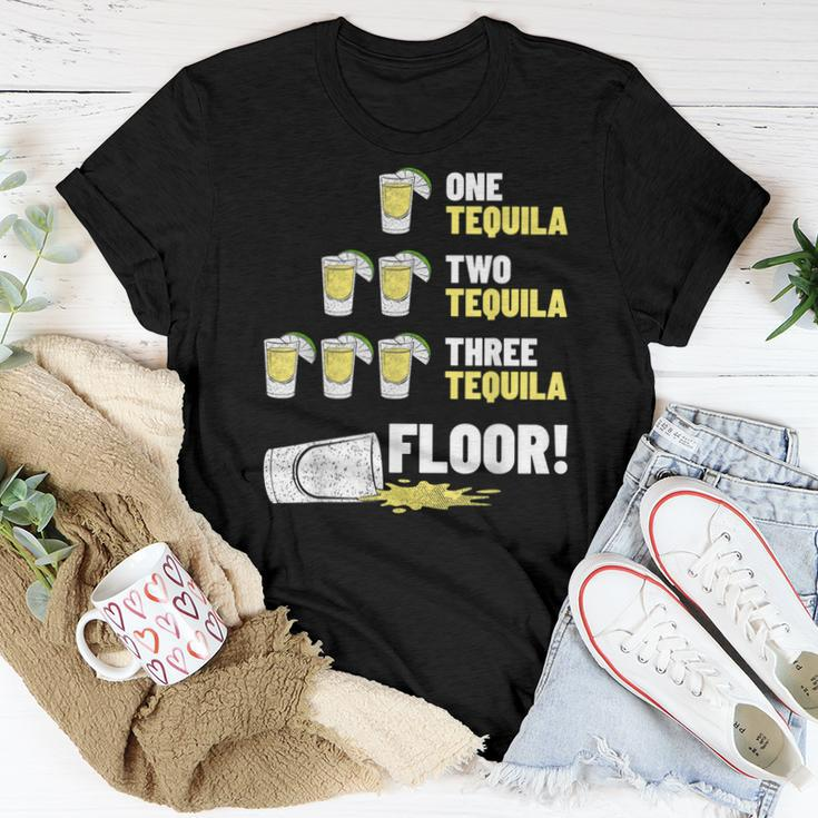 Tequila Outfit One Tequila Two Tequila Three Tequila Floor Women T-shirt Unique Gifts