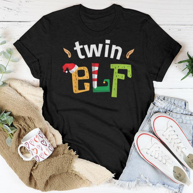 Twin Elf Brother Sister Elves Squad Matching Family Women T-shirt Unique Gifts