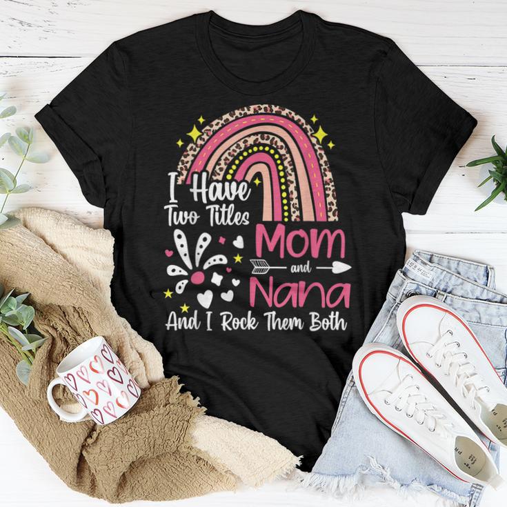 Cool I Have Two Titles Mom And Nanny Baseball Shirt - Teeshirtbear