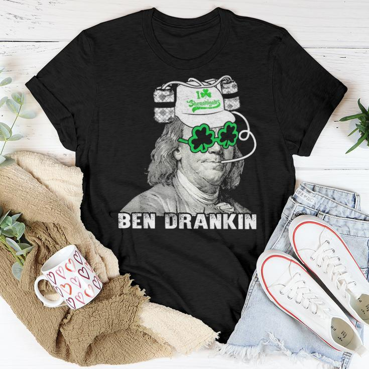 Vintage Ben Drankin Beer - St Patricks Day Apparel Holiday Women T-shirt Funny Gifts
