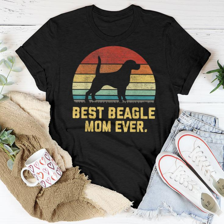 Vintage Best Beagle Mom Ever Women T-shirt Funny Gifts