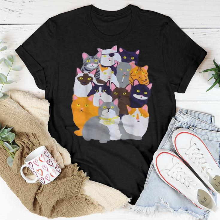 Vintage Y2k-Enjoi Cat Gang Cute Mother Of Cats Catmom Catdad Women T-shirt Unique Gifts