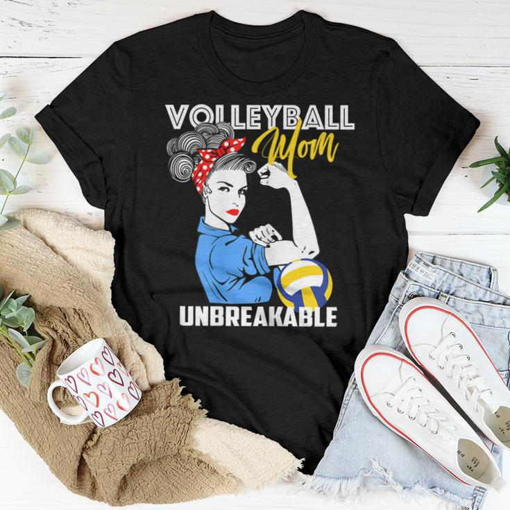 Womens Volleyball Mom Unbreakable Women T-shirt Unique Gifts