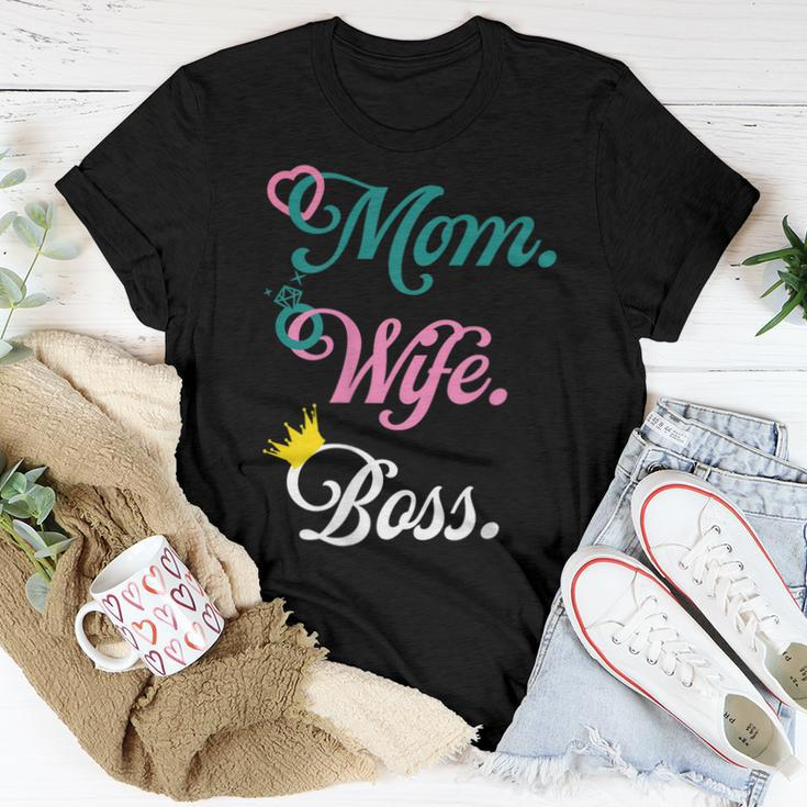 Wife Mom Boss Lady Women T-shirt Unique Gifts