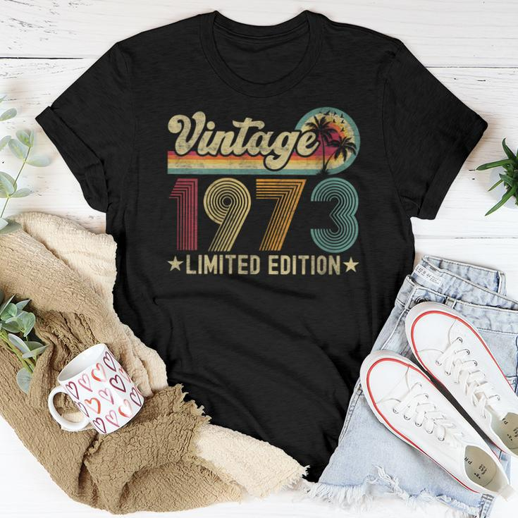 Womens 50 Year Old Vintage 1973 50Th Birthday Gifts For Women Men Women T-shirt Funny Gifts