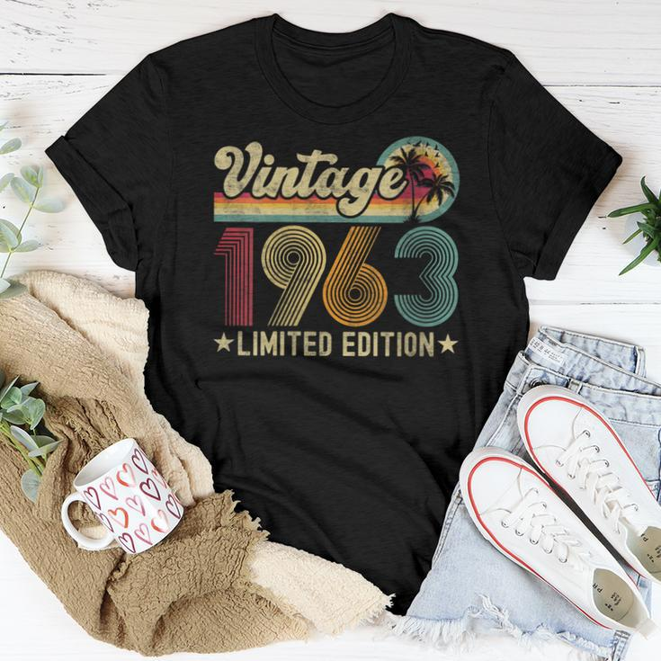 Womens 60 Year Old Vintage 1963 60Th Birthday Gifts For Women Men Women T-shirt Funny Gifts