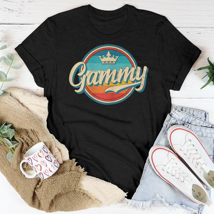 Womens Gammy Retro Name Funny Vintage Grandmother Gammy Women T-shirt Funny Gifts