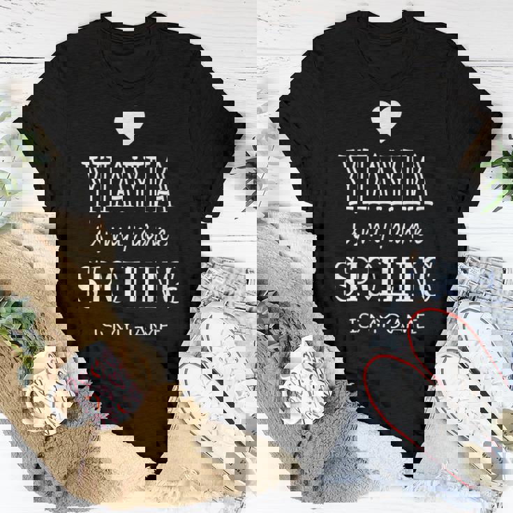 Yiayia Is My Name Yiayia For Greece Greek Grandma Women T-shirt Unique Gifts