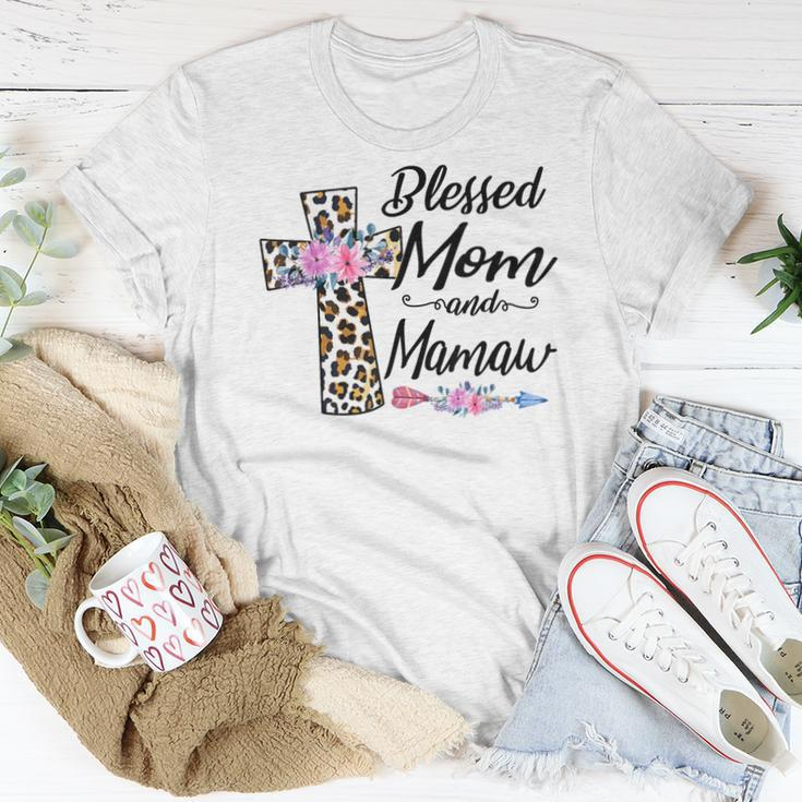 Blessed To Be Called Mom And Mamaw Grandma Women T-shirt Unique Gifts
