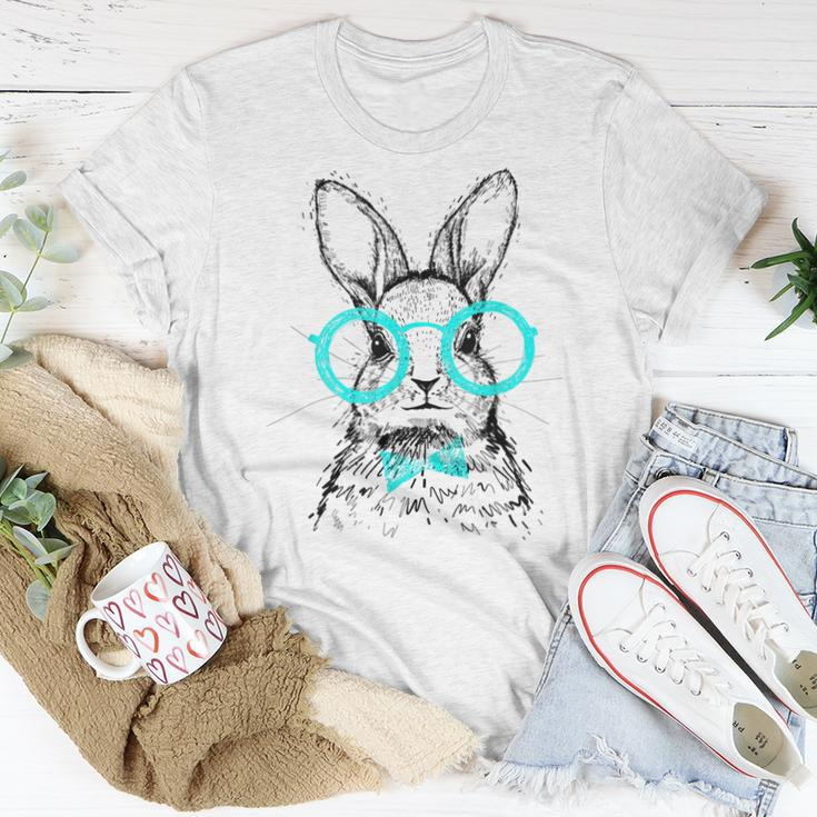 Cute Bunny With Glasses Hipster Stylish Rabbit Women Women T-shirt Unique Gifts