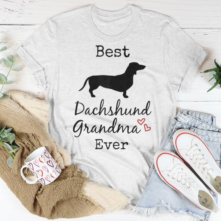 Dachshund Grandmother Gift Dachshund Grandma Best Ever Women T-shirt Funny Gifts
