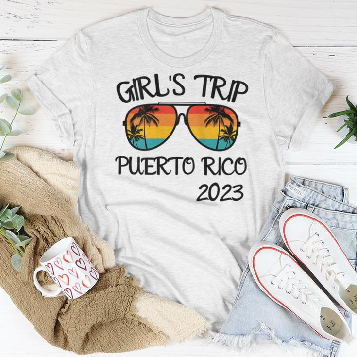 Womens Girls Trip Puerto Rico 2023 Sunglasses Summer Vacation Women T-shirt Unique Gifts