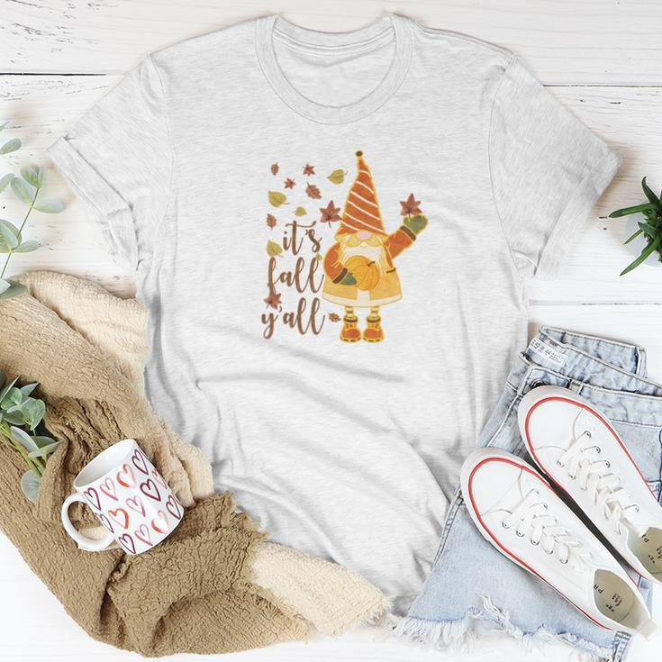 Gnomes It Is Fall Yall Women T-shirt Personalized Gifts