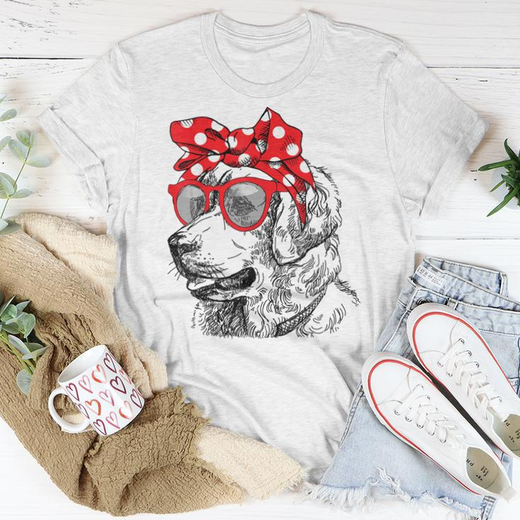 Golden Retriever Dog Mom Bandana Sunglasses Women T-shirt Unique Gifts