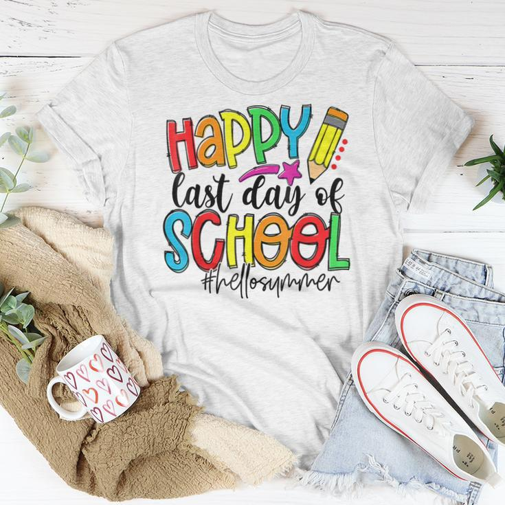Happy Last Day Of School Teacher Student Graduation Women T-shirt Unique Gifts