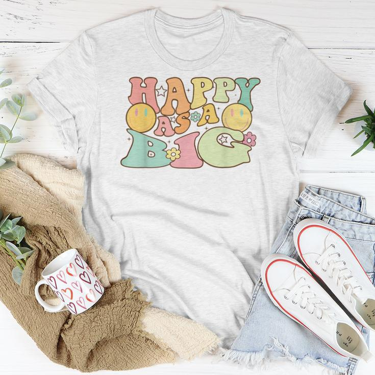 Happy As A Little Big Sorority Reveal Retro Flower HappyWomen T-shirt Unique Gifts