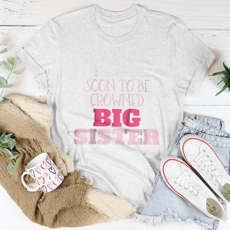 Kids Pregnancy Announcement Big Sister Princess Crown Women T-shirt Unique Gifts