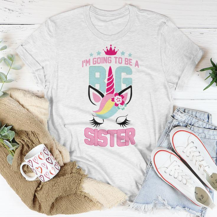 Kids Unicorn Going To Be A Big Sister SiblingsWomen T-shirt Unique Gifts