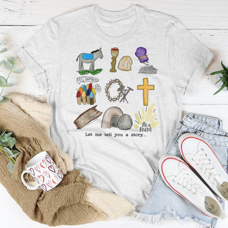 Let Me Tell You A Story Jesus Religious Christian Easter Women T-shirt Unique Gifts