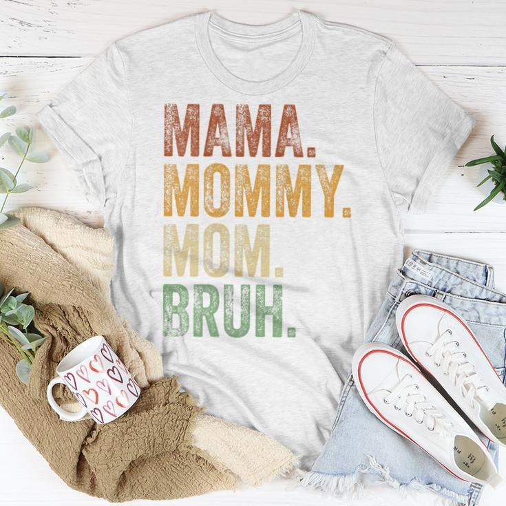 Womens Mama Mommy Mom Bruh Mommy And Me Boy Mom Life Women T-shirt Unique Gifts
