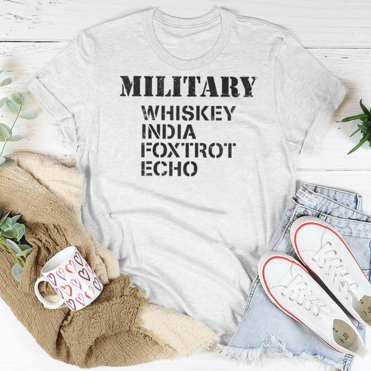 Military Whiskey India Foxtrot Echo Women T-shirt Unique Gifts
