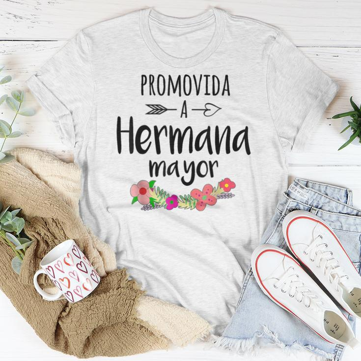 Promovida A Hermana Mayor Spanish Baby Shower Older Sister Women T-shirt Unique Gifts
