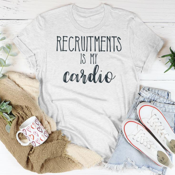 Recruitments Is My Cardio Sorority SisterWomen T-shirt Unique Gifts