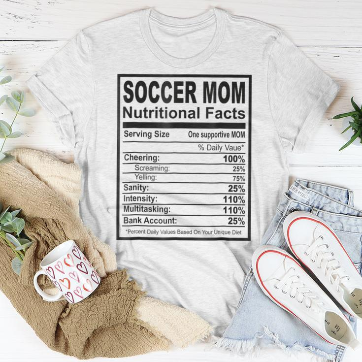 Soccer Mom Nutritional Facts Women T-shirt Unique Gifts