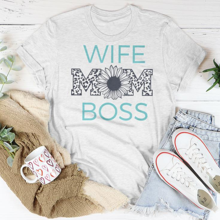 Wife Mom Boss Mommy Wifey Happy Women T-shirt Unique Gifts