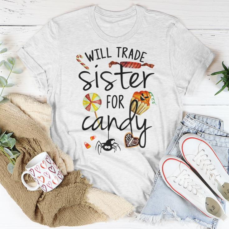 Will Trade Sister For Candy Cute Halloween Costume For Kids Women T-shirt Unique Gifts