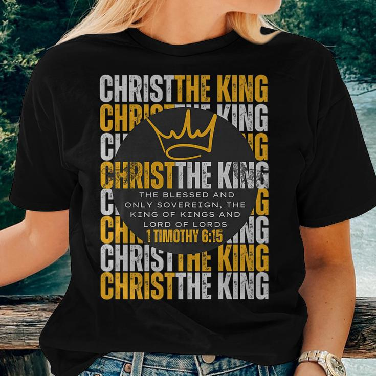 00038 Stylish Christ Is King Apparel Women T-shirt Gifts for Her