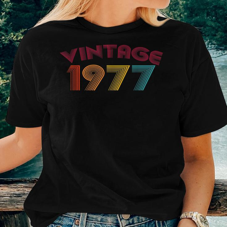 1977 Vintage Birthday 42 Years Old Men Women Idea Shirt Women T-shirt Gifts for Her